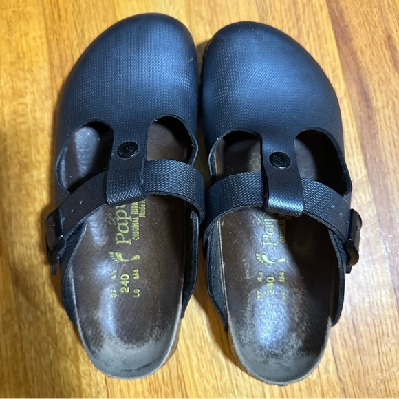 Birkenstock Womens Papillio Bern Clogs Metallic Gray Birko Flor Size 37 US L6 - Picture 5 of 15